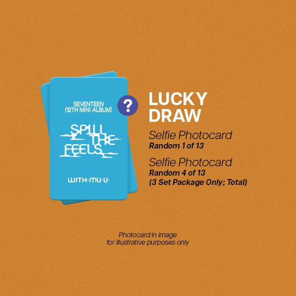 SEVENTEEN SPILL THE FEELS 12th Mini Album - Withmuu Lucky Draw