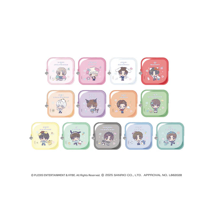 SEVENTEEN Square Pouch SEVENTEEN x SANRIO CHARACTERS Collaboration Official MD - main image