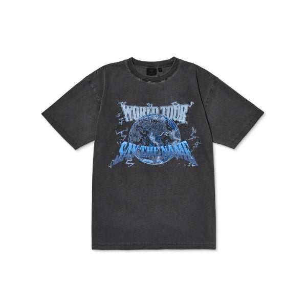 SEVENTEEN SS T-Shirt Dark Grey NEW World Tour in Incheon Official MD - Main Image