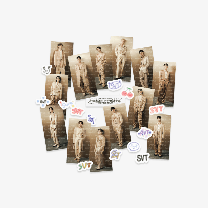 SEVENTEEN - Sticker Set ['RIGHT HERE' World Tour Official MD SEVENTEEN - Sticker Set ['RIGHT HERE' World Tour Official MD