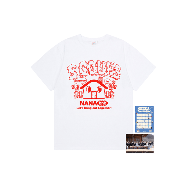 SEVENTEEN ナナ民泊 NANA bnb エスクプス Tシャツ M seventeen-t-shirt-s-coups-nana