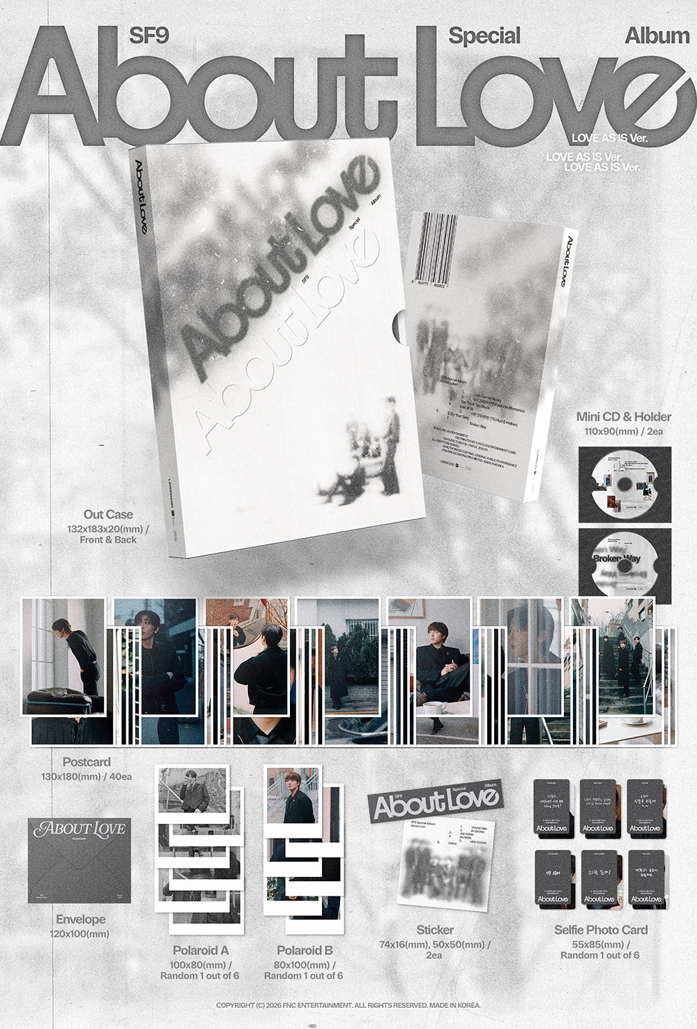SF9 - About Love [2nd Special Album - LOVE AS IS Ver.] - K PLACE