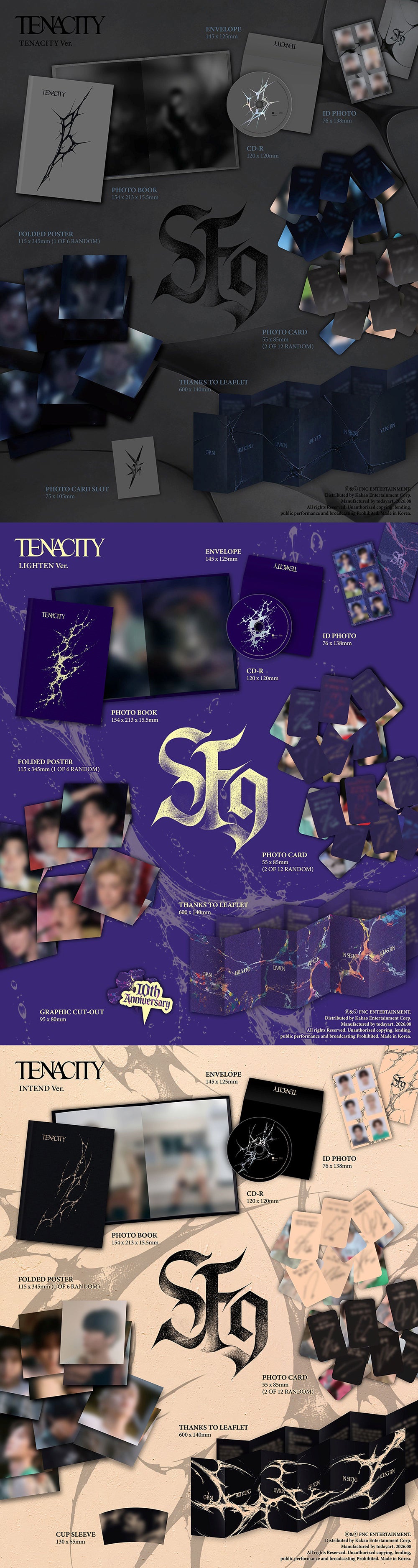 SF9 - TENACITY [2nd Album] - K PLACE