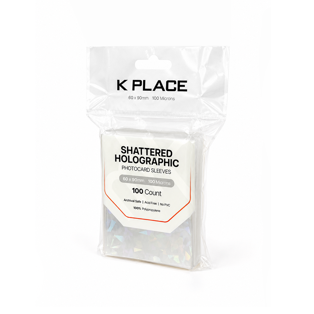 Shattered Holographic Photocard Sleeves 60 × 90mm 100 Microns 100 Count - Main Image