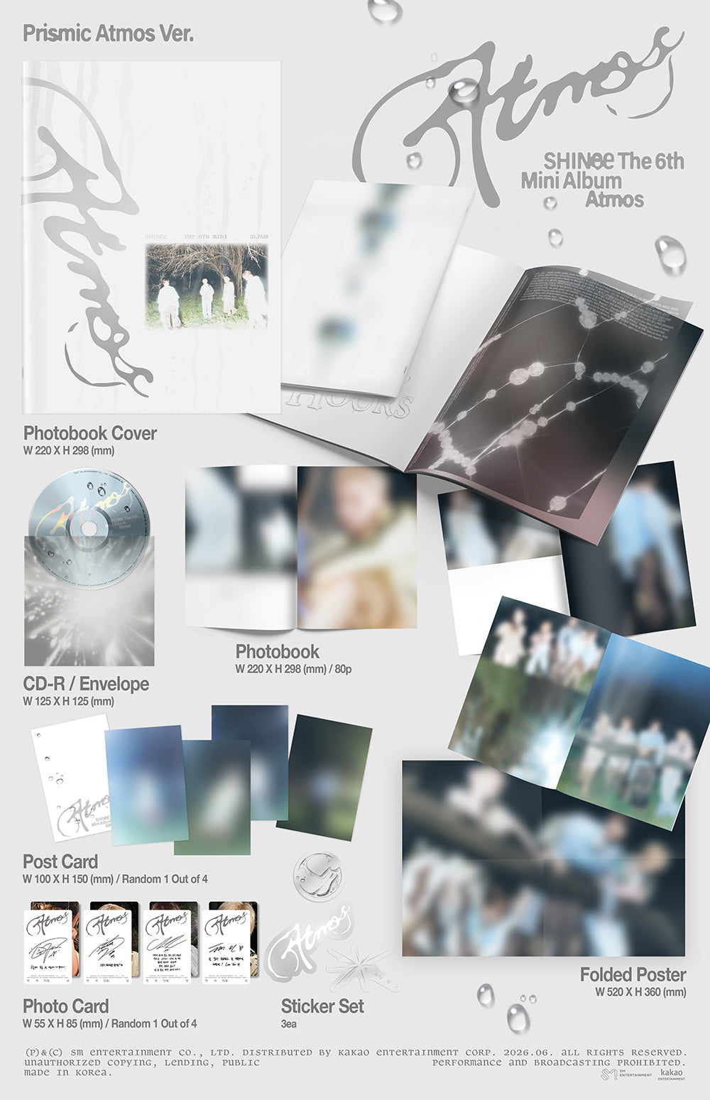 SHINee - Atmos [6th Mini Album - PrIsmIc Atmos Ver.] gallery image 1