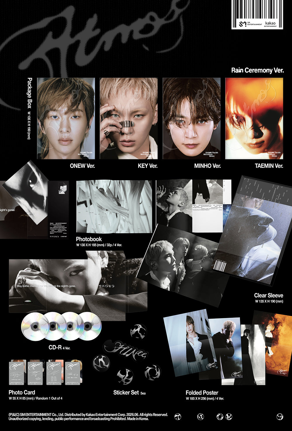 SHINee - Atmos [6th Mini Album - RaIn Ceremony Ver.] gallery image 1