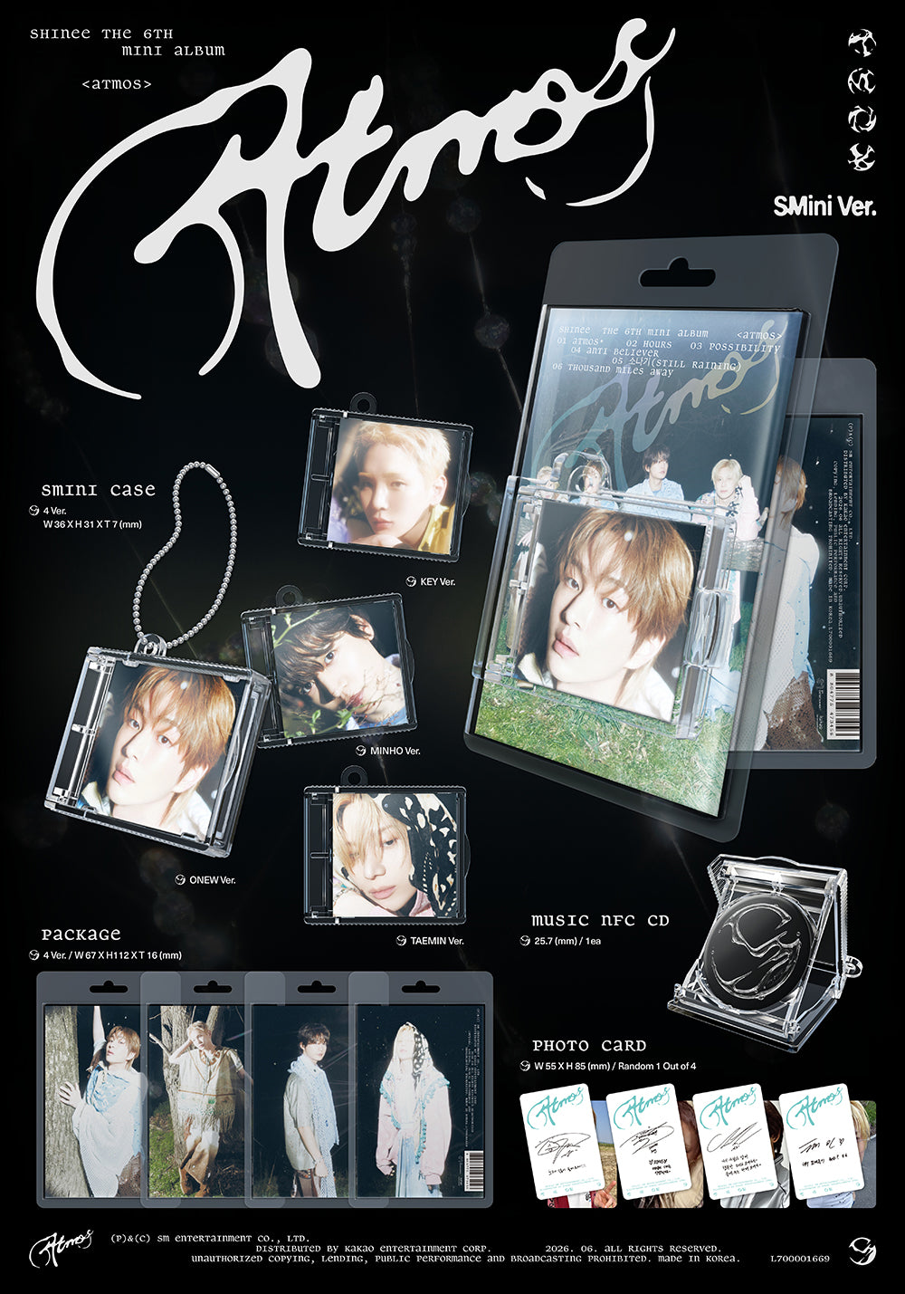 SHINee - Atmos [6th Mini Album - SMini Ver.] gallery image 1