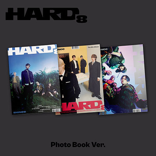 SHINee HARD 8th Album - photobook version 3 variations main image