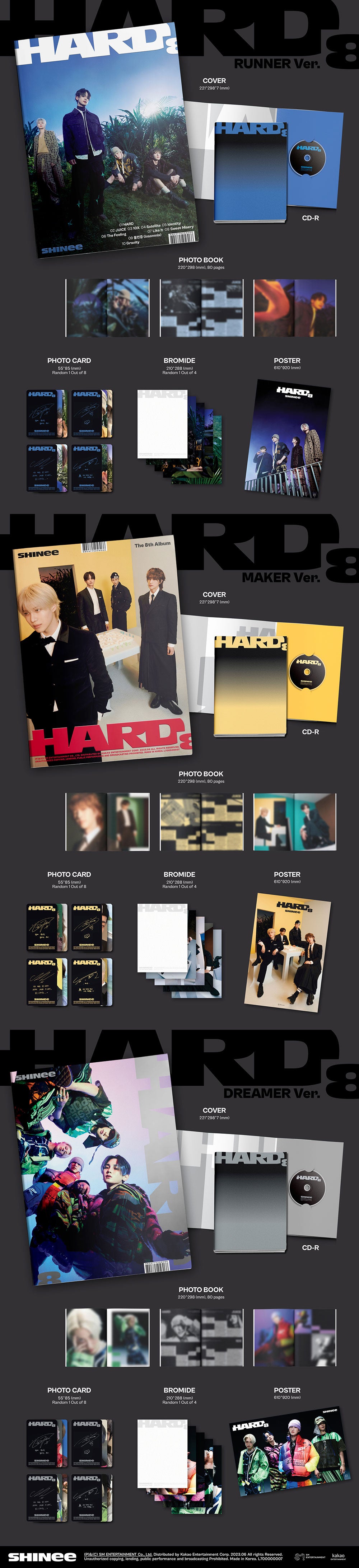 SHINee - HARD [8th Album - Photobook Ver.]