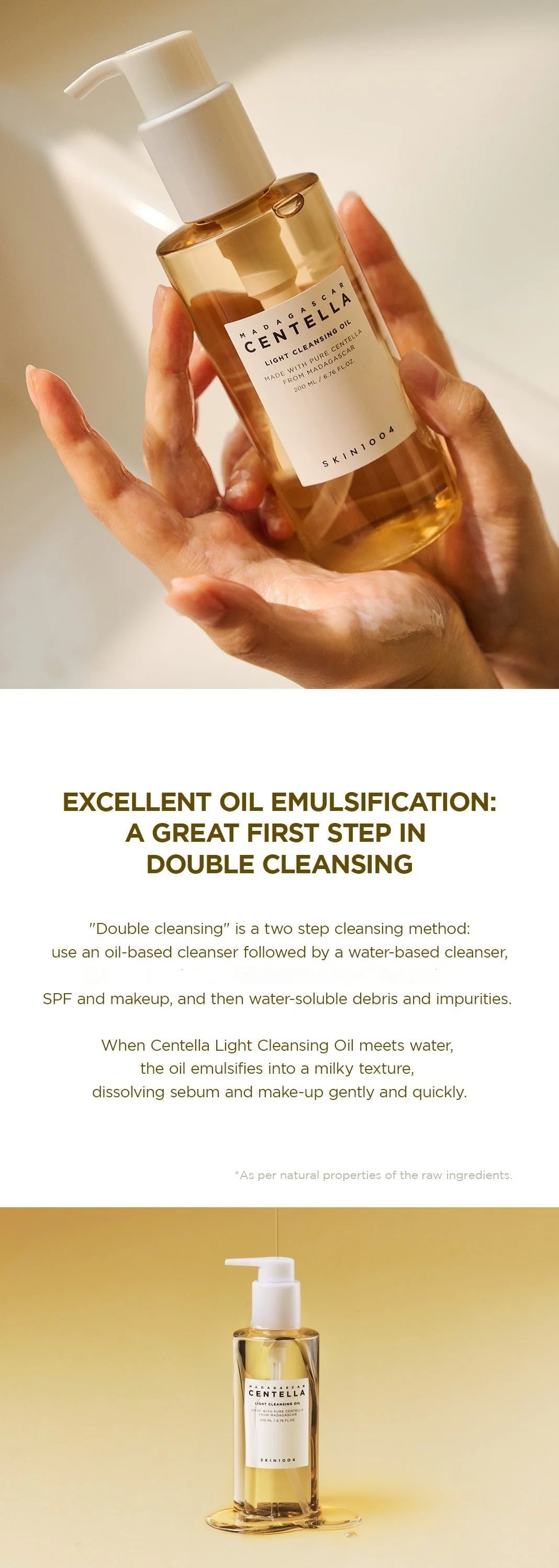 Skin1004 - Madagascar Centella Light Cleansing Oil gallery image 2