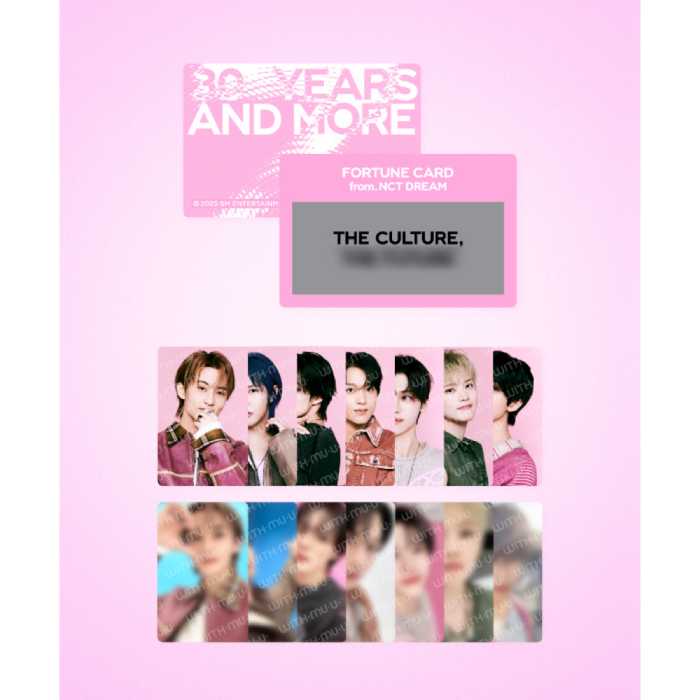 SM TOWN Fortune Scratch Card Set SMTOWN LIVE 2025 Tour Official MD NCT DREAM Ver - main image