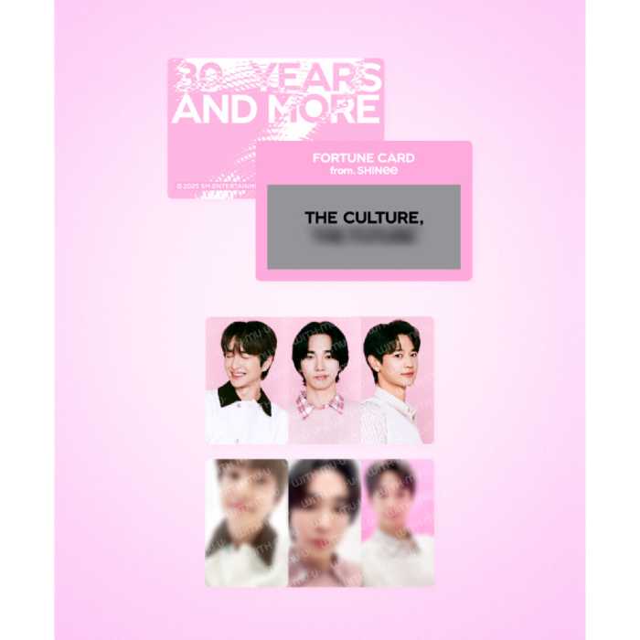 SM TOWN Fortune Scratch Card Set SMTOWN LIVE 2025 Tour Official MD SHINee Ver - main image