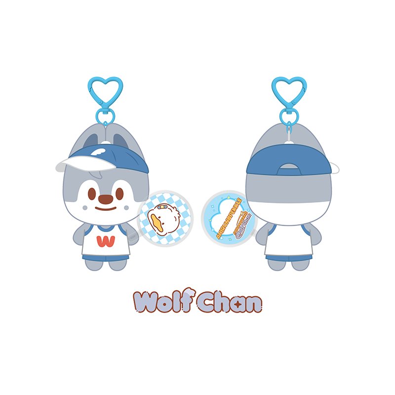 Stray Kids 10CM Plush Mini Picket Ver SKZOO X SANRIO CHARACTERS Official MD - Wolf Chan Ver - main image