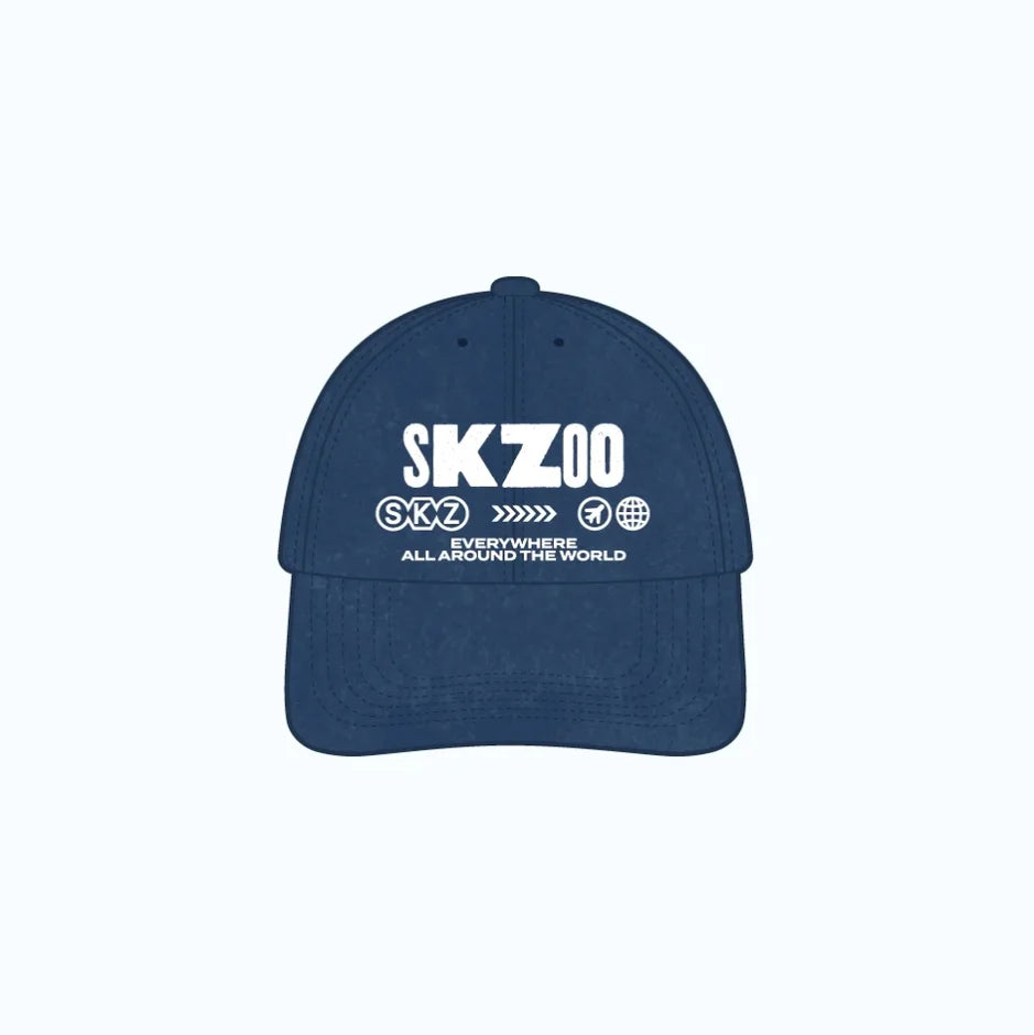 Stray Kids Ball Cap SKZOO EVERYWHERE ALL AROUND THE WORLD Global POP-UP Official MD - Main Image