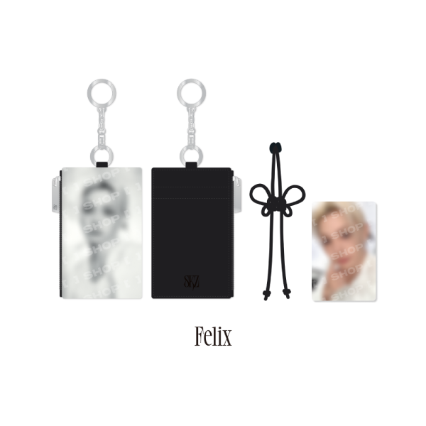 Stray Kids Card Holder Keyring RUN IT World Tour Official MD FELIX Ver - main image