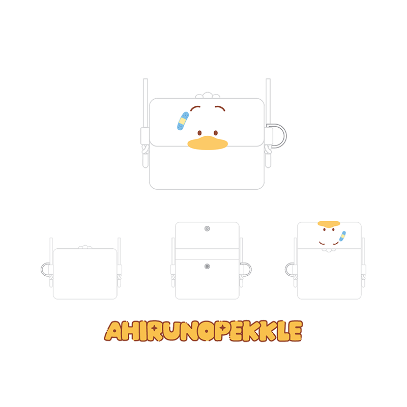 Stray Kids Card Wallet Cross Bag SKZOO X SANRIO CHARACTERS Official MD - AHIRUNOPEKKLE Ver - main image