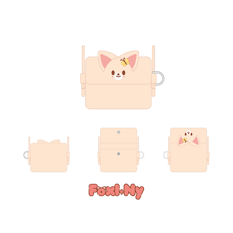 Stray Kids Card Wallet Cross Bag SKZOO X SANRIO CHARACTERS Official MD - FoxI Ny Ver - main image