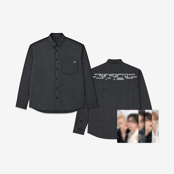 Stray Kids Check Shirt RUN IT World Tour Official MD - main image