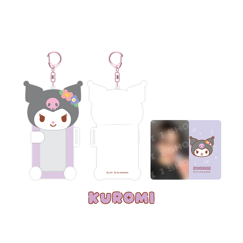 Stray Kids Connecting Photocard Holder SKZOO X SANRIO CHARACTERS Official MD - KUROMI Ver - main image