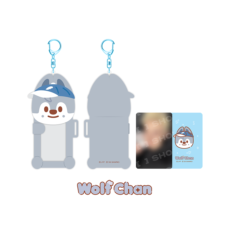 Stray Kids Connecting Photocard Holder SKZOO X SANRIO CHARACTERS Official MD - Wolf Chan Ver - main image