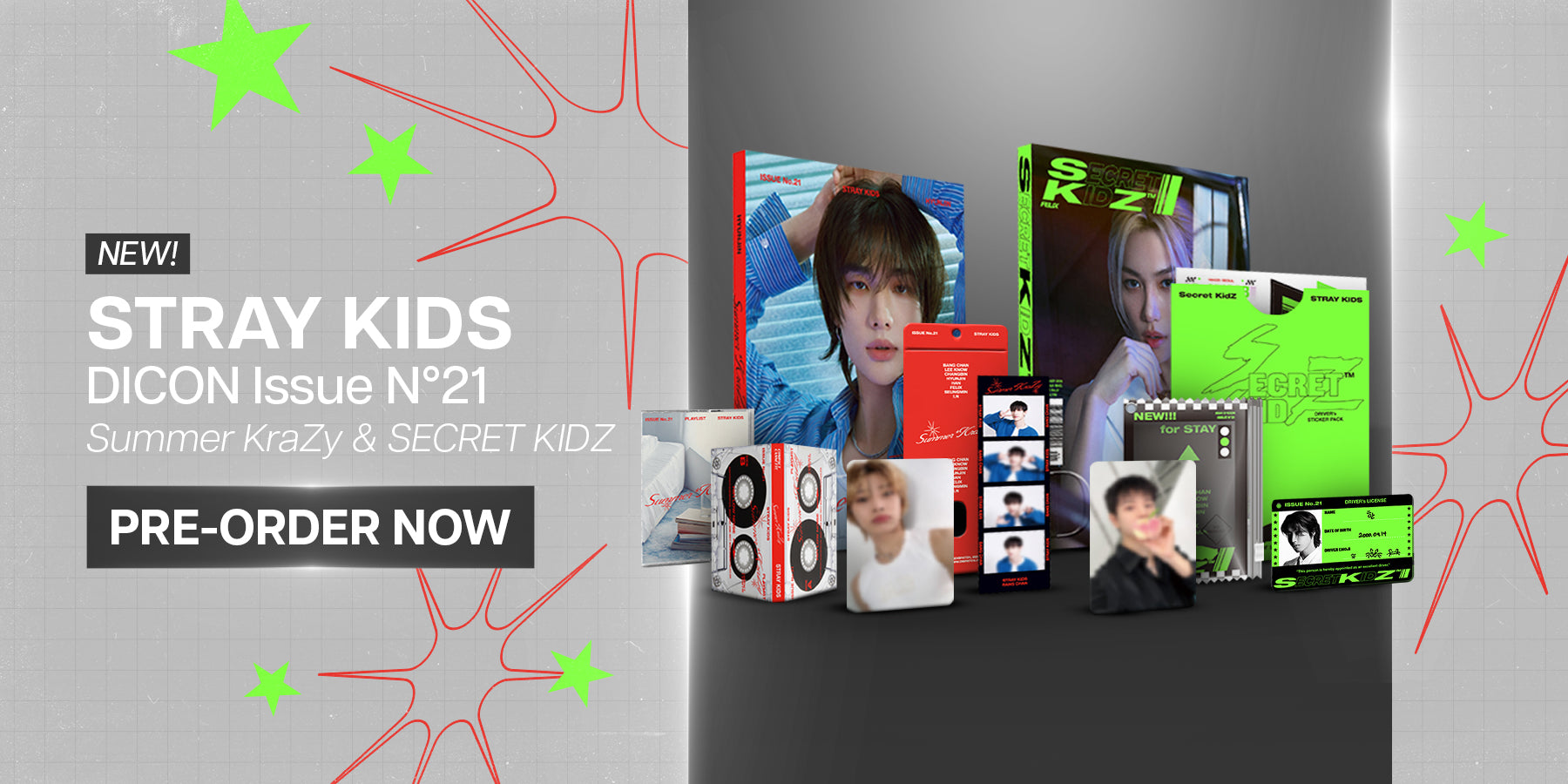 Stray Kids DICON Issue 21 Pre-Order Banner