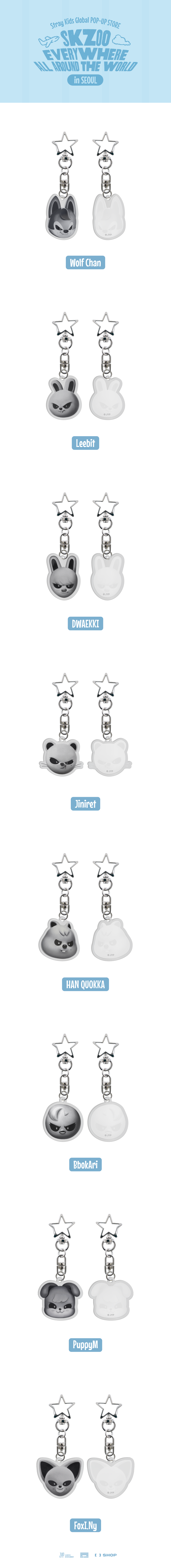 Stray Kids - EVIL SKZOO Acrylic Keyring [SKZOO EVERYWHERE ALL AROUND THE WORLD in SEOUL Official MD]
