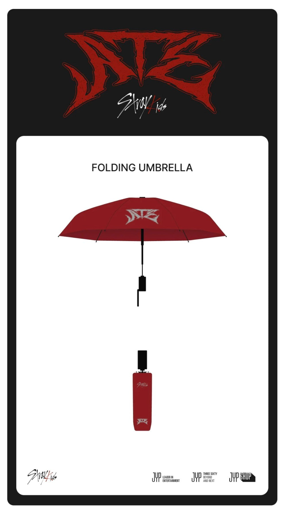 Stray Kids - Folding Umbrella [ATE POP-UP Official MD]