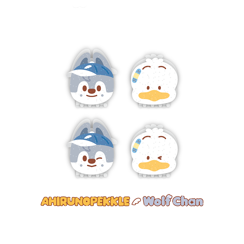 Stray Kids Hair Pin SKZOO X SANRIO CHARACTERS Official MD - AHIRUNOPEKKLE X Wolf Chan Ver - Main Image