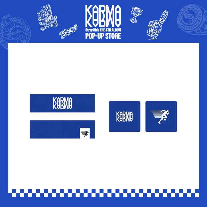 Stray Kids - Head Band and Sweat Band Set KARMA POP UP Store Official MD - main image
