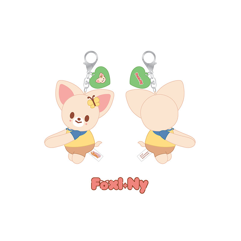 Stray Kids Hug Plush Keyring SKZOO X SANRIO CHARACTERS Official MD - FoxI Ny Ver - main image