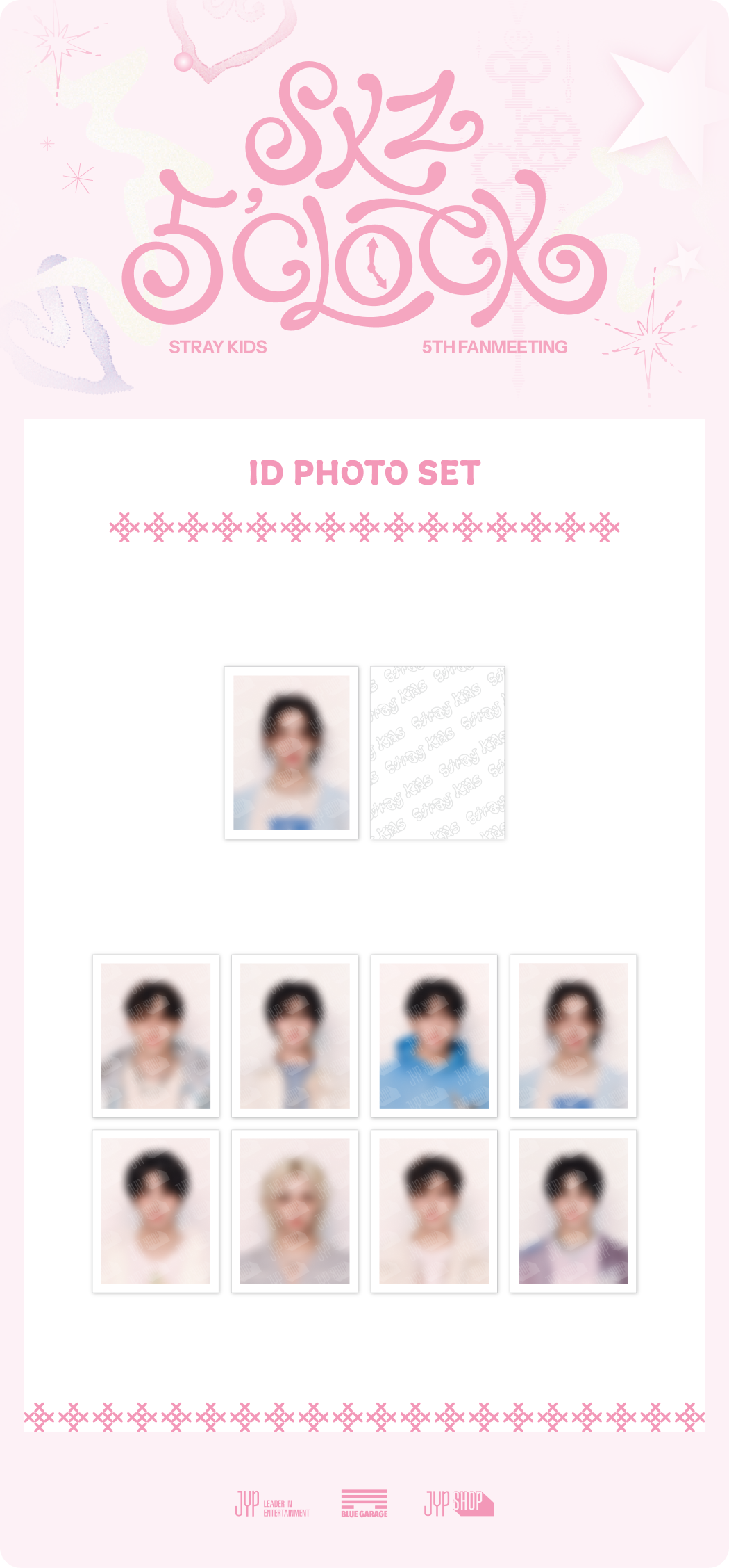 Stray Kids - ID Photo Set [5th Fanmeeting 'SKZ 5'CLOCK' Official MD]