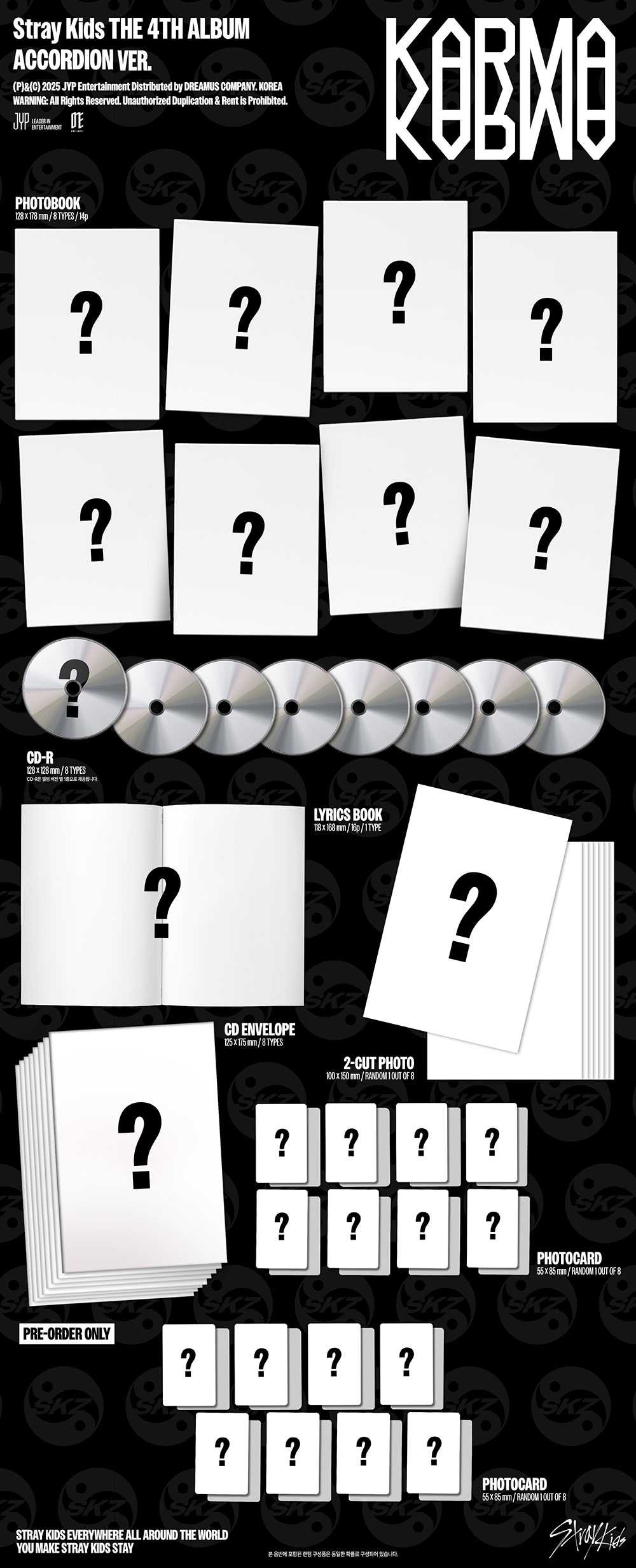 [PRE-ORDER] Stray Kids - KARMA [4th Album - ACCORDION Ver.]