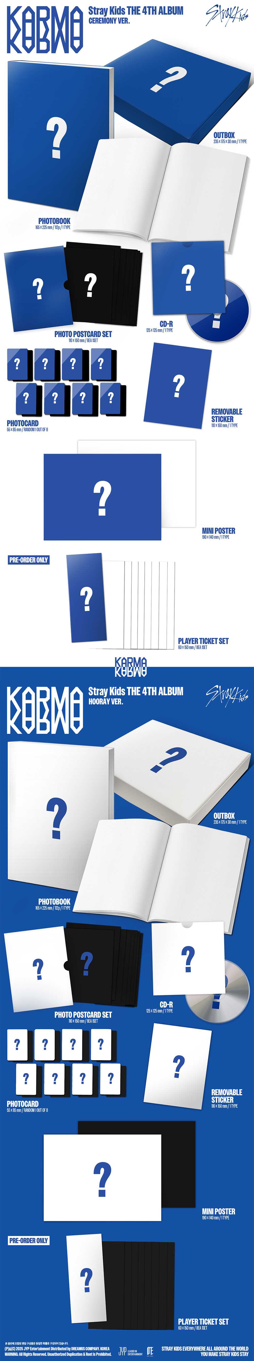 その他 Stray Kids 4th mini Album Pre-Order] Stray Kids 4th Album - KARMA (KARMA Ver.) + JYP