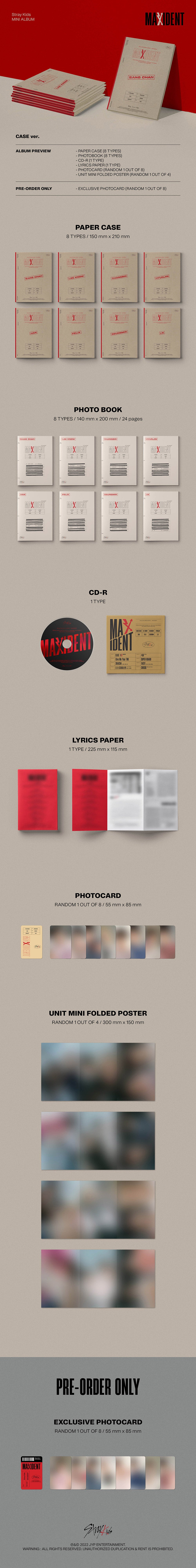Stray Kids - MAXIDENT [7th Mini Album - CASE Ver.]