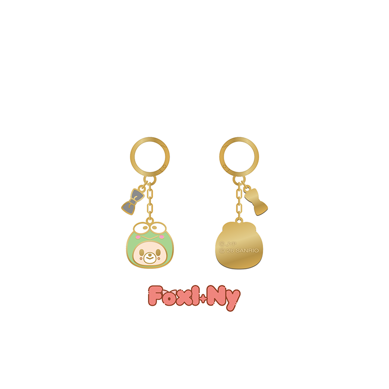 Stray Kids Metal Keyring SKZOO X SANRIO CHARACTERS Official MD - FoxI Ny Ver - main image