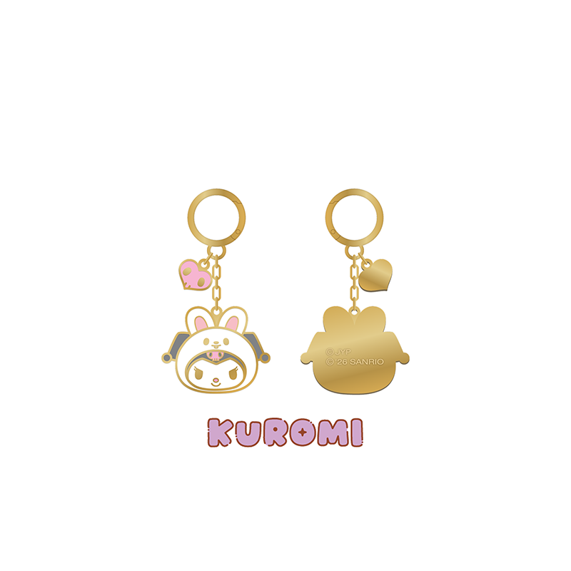Stray Kids Metal Keyring SKZOO X SANRIO CHARACTERS Official MD - KUROMI Ver - main image
