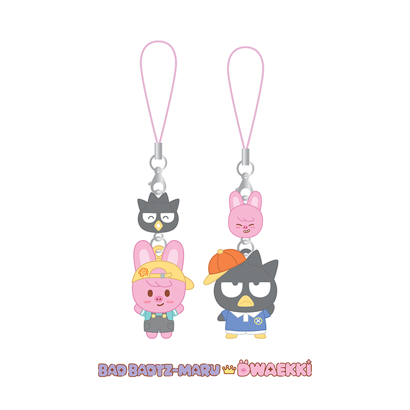 Stray Kids Mini Figure Couple Keyring SKZOO X SANRIO CHARACTERS Official MD - BAD BADTZ-MARU X DWAEKKI Ver - main image