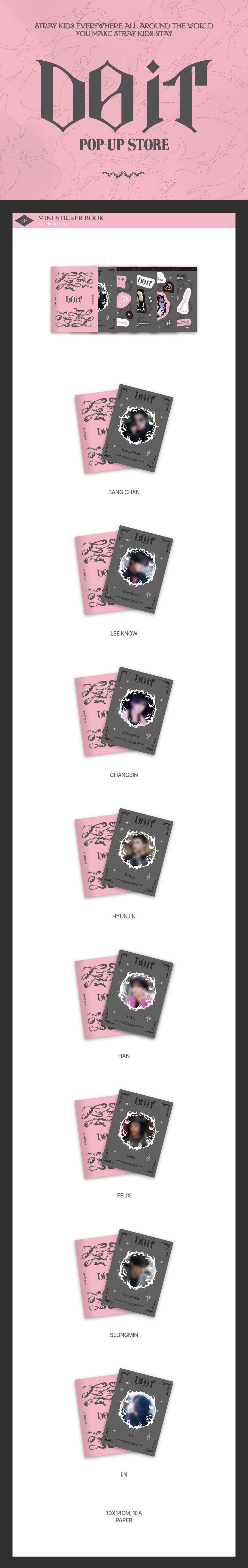 [PRE-ORDER] Stray Kids - Mini Sticker Book [DO IT POP-UP Store Official MD]