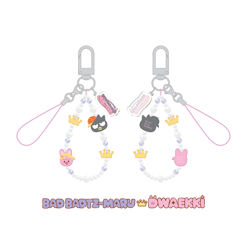 Stray Kids Phone Beads Strap SKZOO X SANRIO CHARACTERS Official MD - BAD BADTZ-MARU X DWAEKKI Ver -  main image
