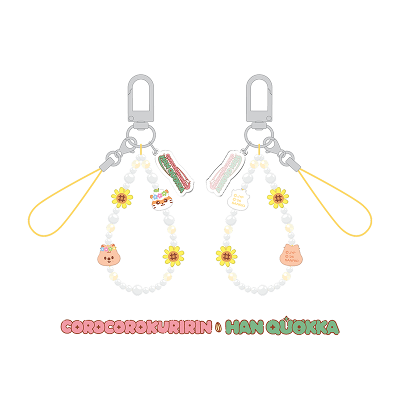 Stray Kids Phone Beads Strap SKZOO X SANRIO CHARACTERS Official MD - COROCOROKURIRIN X HAN QUOKKA Ver - main image
