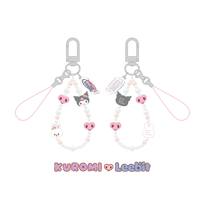 Stray Kids Phone Beads Strap SKZOO X SANRIO CHARACTERS Official MD - KUROMI X Leebit Ver - main image