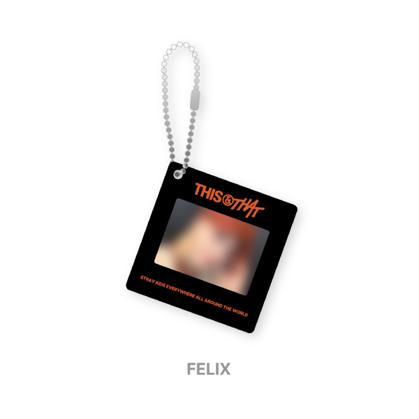 Stray Kids Photo Keyring THIS and THAT POP UP Store Official MD FELIX Ver - main image