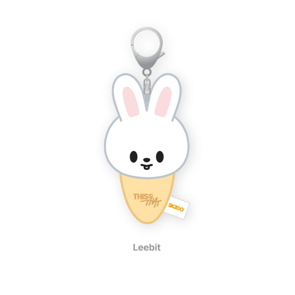 Stray Kids Plush Keyring Icecream Ver THIS and THAT POP UP Store Official MD LEEBIT Ver - main image