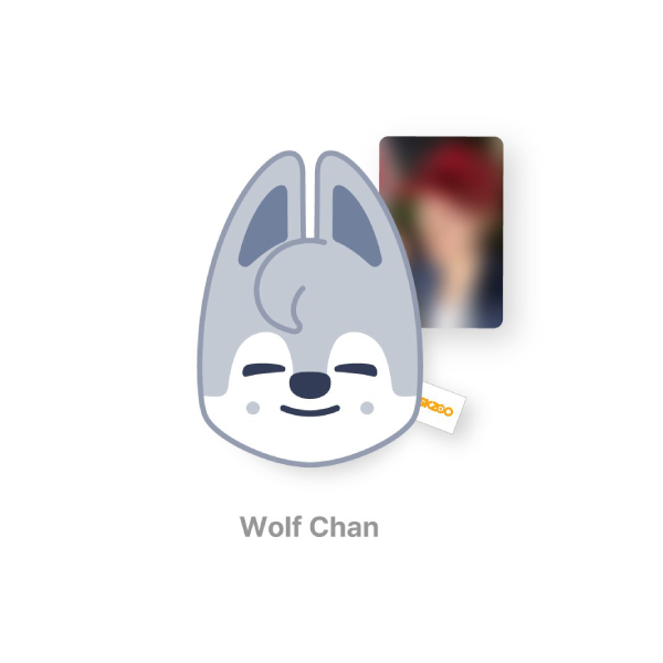 Stray Kids Plush Magnetic Holder THIS and THAT POP UP Store Official MD WOLF CHAN Ver - main image