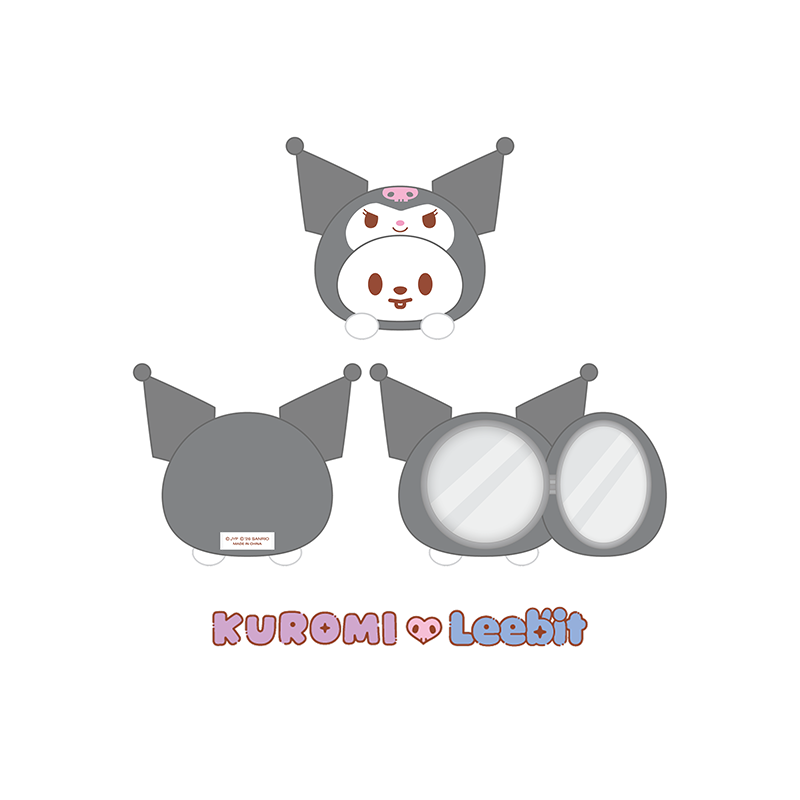 Stray Kids Plush Mirror SKZOO X SANRIO CHARACTERS Official MD - KUROMI X Leebit Ver - main image
