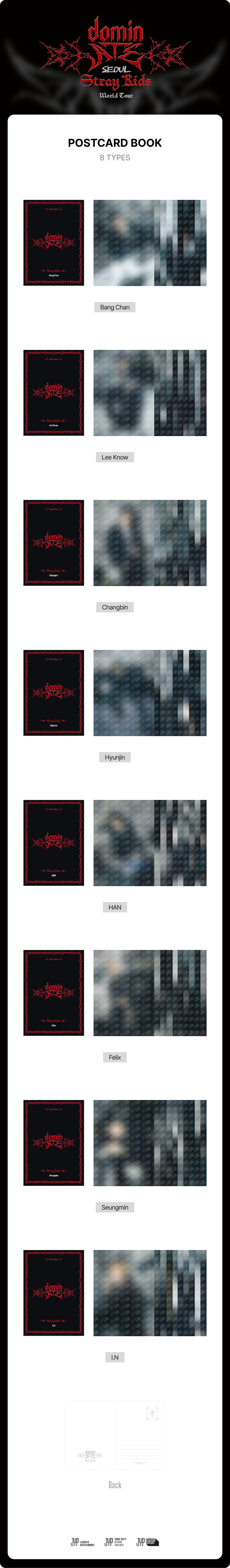 Stray Kids - Postcard Book ['dominATE SEOUL' World Tour Official MD]