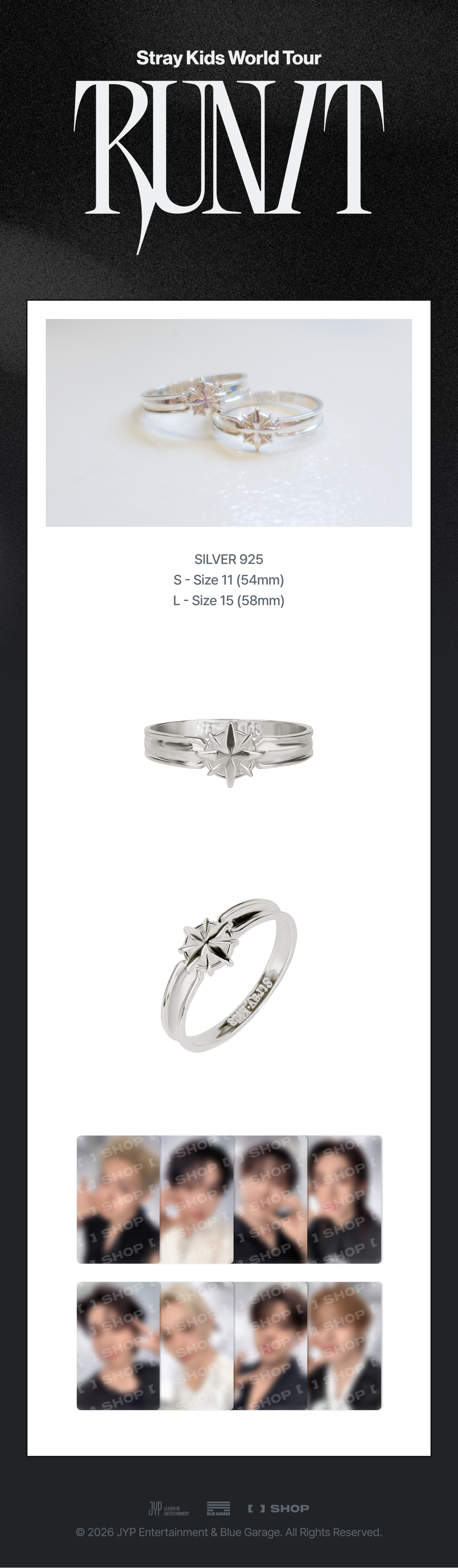 Stray Kids - Ring ['RUN IT' World Tour Official MD] - K PLACE