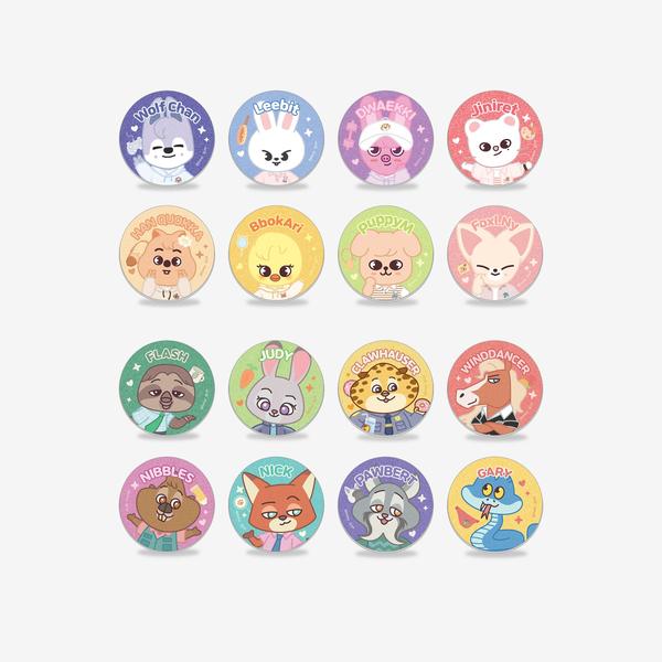 Stray Kids Secret Glitter Can Badge SKZOO X ZOOTOPIA 2 POP UP Store Official MD - main image