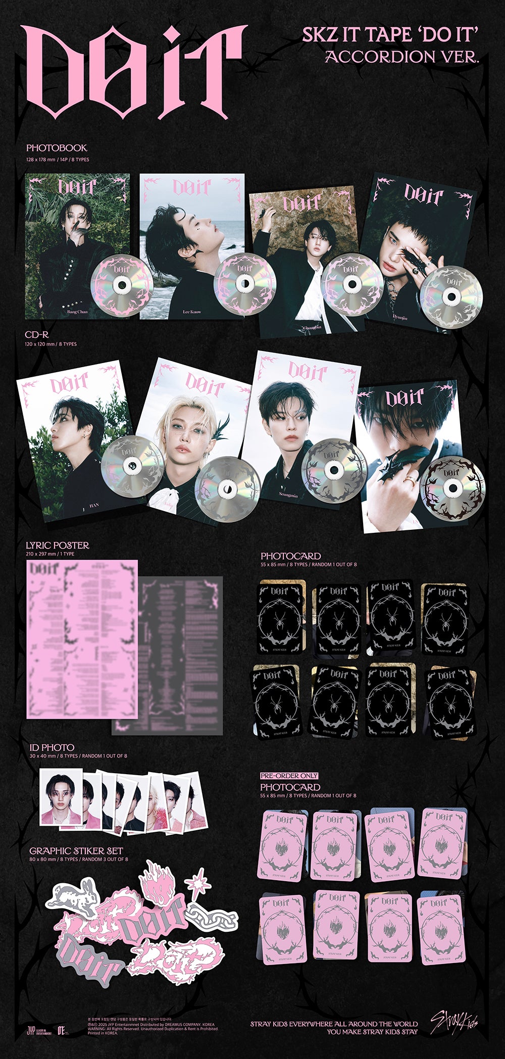 [PRE-ORDER] Stray Kids - SKZ IT TAPE 'DO IT' [Accordion Ver.]