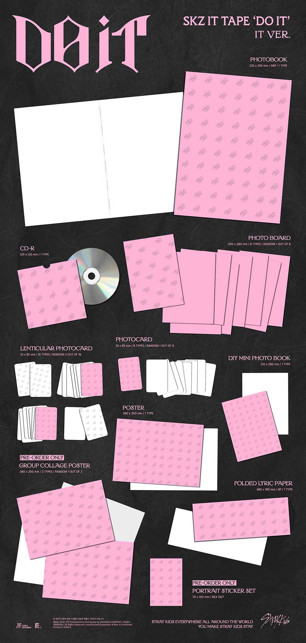 [PRE-ORDER] Stray Kids - SKZ IT TAPE 'DO IT' [IT Ver.]